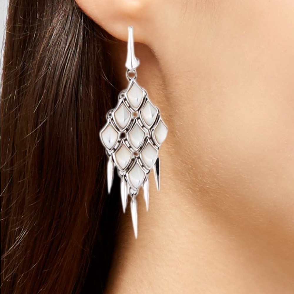 Stephen Webster White Mother of Pearl Earrings